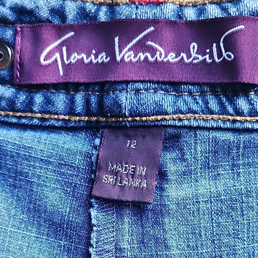 Gloria Vanderbilt Light Blue Denim Mini Skort - Picture 2 of 5